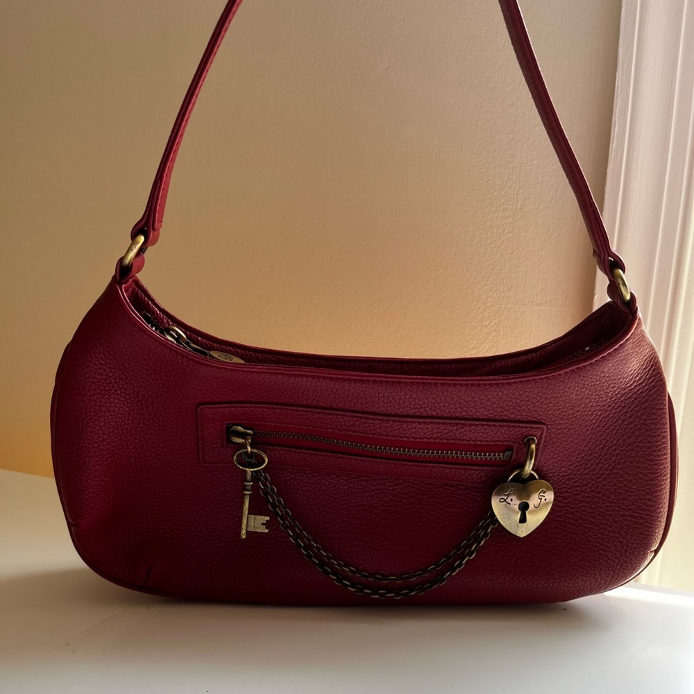 The Key to my Heart ♥️ red leather bag by Lulu Guinness
